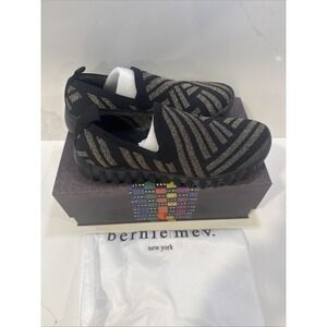 Bernie Mev New York Black & Bronze Shoes Peppa Size 39 US8 NIB BM4